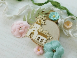 Tekturka - Kolekcja "Komunia 2024" - Kościół, listki