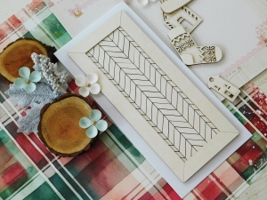 Tekturka - Kolekcja "Zima 2024" - Ramka dekoracyjna  do kartki DL