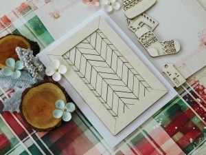 Tekturka - Kolekcja "Zima 2024" - Ramka dekoracyjna  do kartki C6