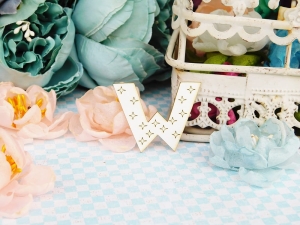 Tekturka - Kochany Szkrab - Alfabet - 5 sztuk - W