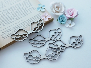 Drewno / Sklejka -  Skrzydła anioła VI, 4 szt.  