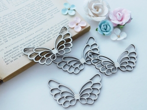 Drewno / Sklejka -  Skrzydła anioła VII, 4 szt. 