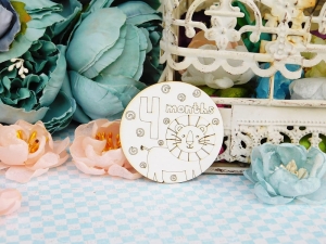 Tekturka - Kochany Szkrab - Miesiące - Linie rysowane - 4