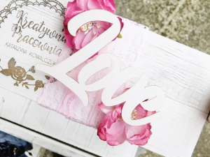 Tekturka - Napis - Love - duży