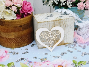 Tekturka - Serce ażurowe duże II