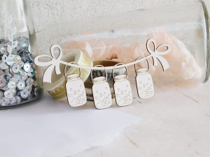 Tekturka - Dużo miłości - Słoiki na sznurku