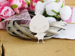 Tekturka - Wielkanoc - Kurczaczek - 2 sztuki