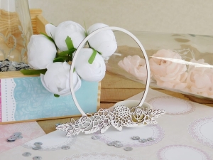 Tekturka - U Mamy w ogrodzie - Owal z kwiatami