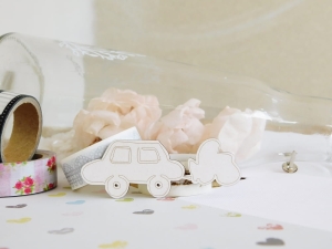 Tekturka - Rysowane dzieciństwo - Samochodzik - 4 sztuki