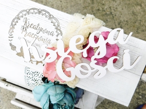 Tekturka - Napis - Księga Gości - duży