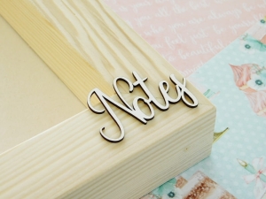 Tekturka - Babeczka - Napis - Notes - 2 sztuki