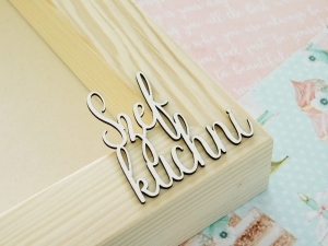 Tekturka - Babeczka - Napis - Szef kuchni