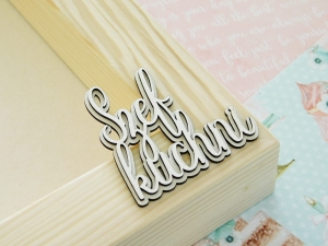 Tekturka - Babeczka - Napis - Szef kuchni z tłem