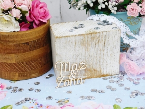 Napis - Mąż & Żona - 2 sztuki