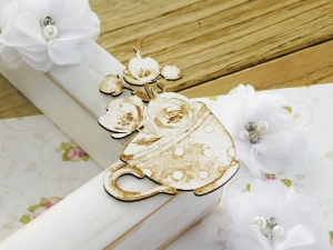 Tekturka - Mała Wiosna - Kwiaty w filiżance