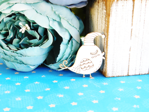 Tekturka - Dobranoc - Ptaszek - 2 sztuki