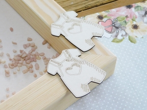 Tekturka - Ciuszki - Spodenki na szelkach z sercem - 2 sztuki