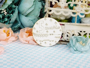 Tekturka - Kochany Szkrab - Miesiące - Linie rysowane - 5