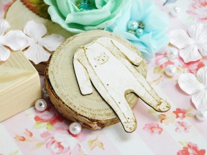 Tekturka - Nowe życie - Ubranko pajac z misiem