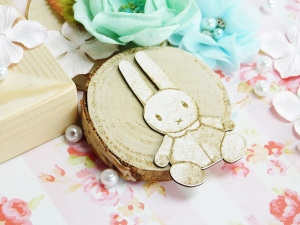 Tekturka - Nowe życie - Zajączek z uszami do góry