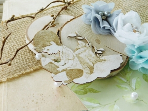 Tekturka - Mądre dzieci - Zaczytany Piotruś przy ściętym drzewie