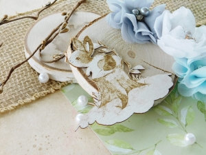 Tekturka - Mądre dzieci - Króliczek na święty drzewie