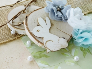 Tekturka - Mądre dzieci - Króliczek z jasnym futrem