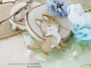 Tekturka - Mądre dzieci - Lisek zamyślony