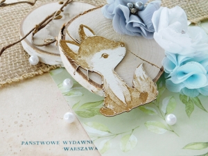 Tekturka - Mądre dzieci - Lisek siedzący