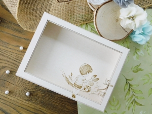 Tekturka - Mądre dzieci - Shadow Box - Chłopiec Piotruś na gałęzi