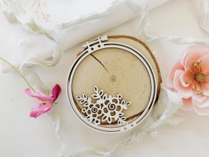 Tekturka - Szycie - Tamborek z kwiatami 