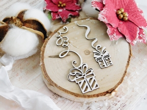 Tekturka - Hello Winter  - Prezenty ze sznurkiem II - 2 sztuki  