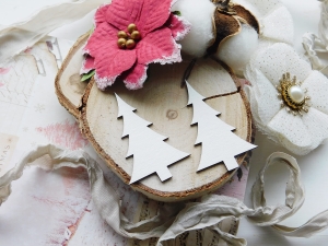 Tekturka - Idzie zima - Zestaw 2 choinek