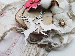 Tekturka - Idzie zima - Zestaw 2 reniferów