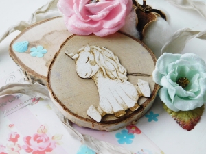 Tekturka "Jak z bajki" - Jednorożec siedzący