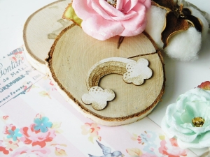 Tekturka "Jak z bajki" - Tęcza - 3 sztuki