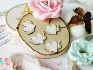 Tekturka "Jak z bajki" - Serce - 4 sztuki 