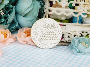 Tekturka - Kochany Szkrab - Miesiące - Linie rysowane - 8