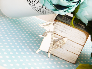 Tekturka - Lis z szalikiem