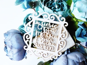 Tekturka - Ja Ciebie Chrzczę... Ramka - do boxa 10 x 10 x 10